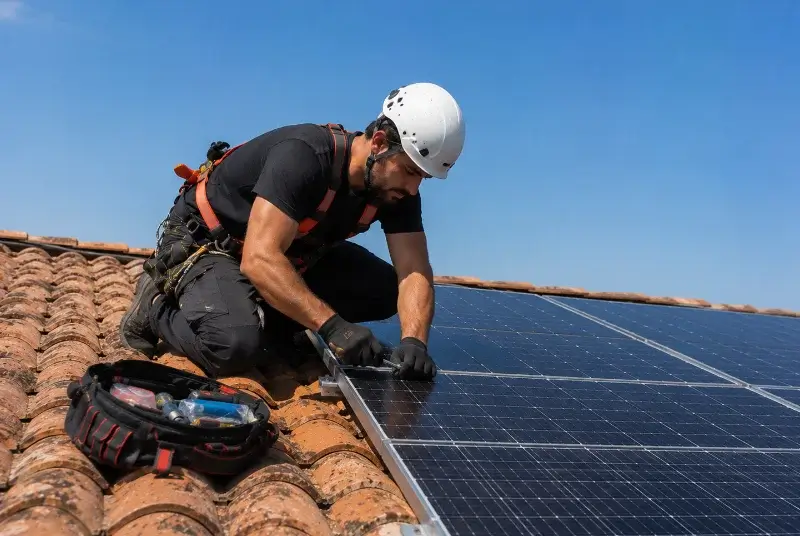 Maintenance et monitoring de panneaux solaires à Moncayolle-Larrory-Mendibieu